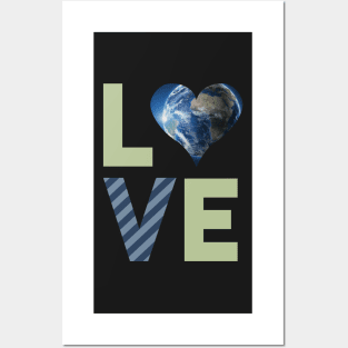 Vintage Love Earth Day retro love the Earth Day Posters and Art